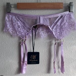 Molly Lilac suspender XS Honey Birdette
